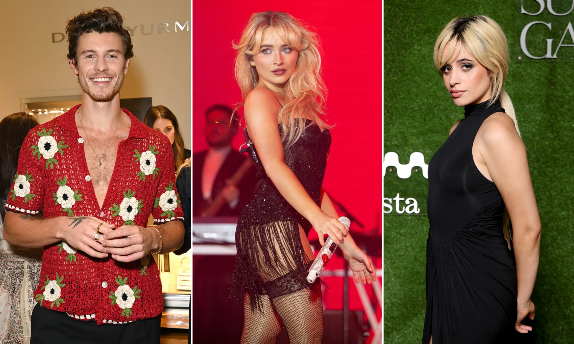 Shawn Mendes, Sabrina Carpenter, and Camila Cabello