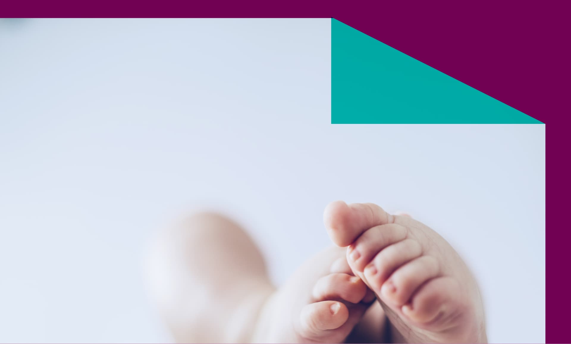 Baby feet up in the air lying down