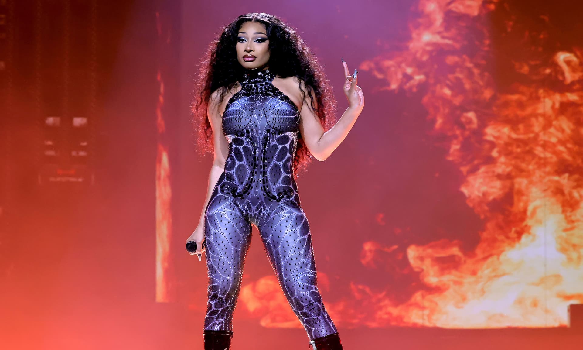 Megan Thee Stallion performs onstage during the Hot Girl Summer Tour